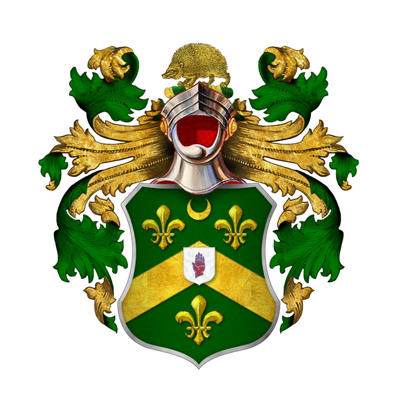 John Kyrle coat of arms and crest